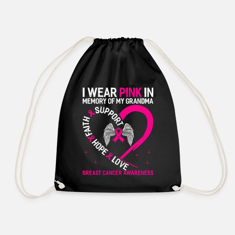 Cancer - Drawstring Bag - black