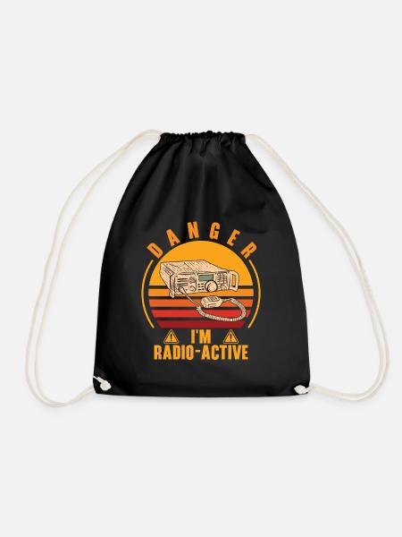 Funk Amateur Funker Funken Radio Hobby Geschenk - Turnbeutel - Schwarz