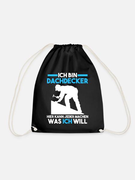 Dachdecker - Turnbeutel - Schwarz