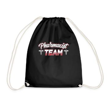 Pharmacy Team Pharmacist Pharmacist Pharmacy - Drawstring Bag - black - Front