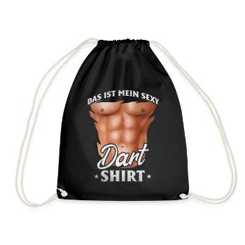 Darts Player This is My Sexy Dart Shirt Dart - Drawstring Bag - black - Front