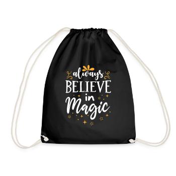Dicton magique Croyance en la magie - Sac de sport léger - noir - Devant