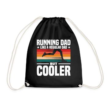 Running Dad Like A Regular Dad But Cooler - Turnbeutel - Schwarz - Vorne