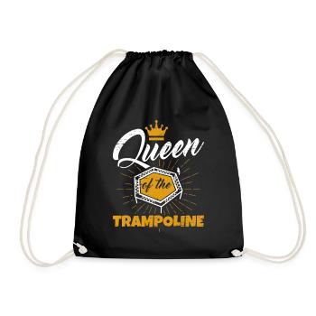 Reine du trampoline - Sac de sport léger - noir - Devant