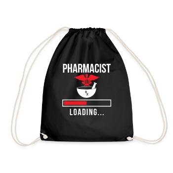 Apotheker Lädt Apotheke Pharmazie Pharmazeut - Turnbeutel - Schwarz - Vorne