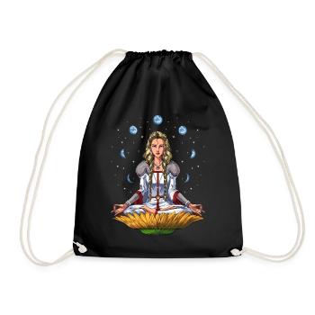 Déesse nordique Freyja - Sac de sport léger - noir - Devant