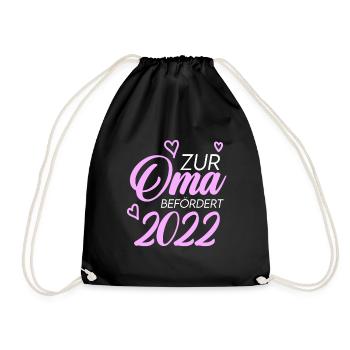 Oma 2022 - Turnbeutel - Schwarz - Vorne
