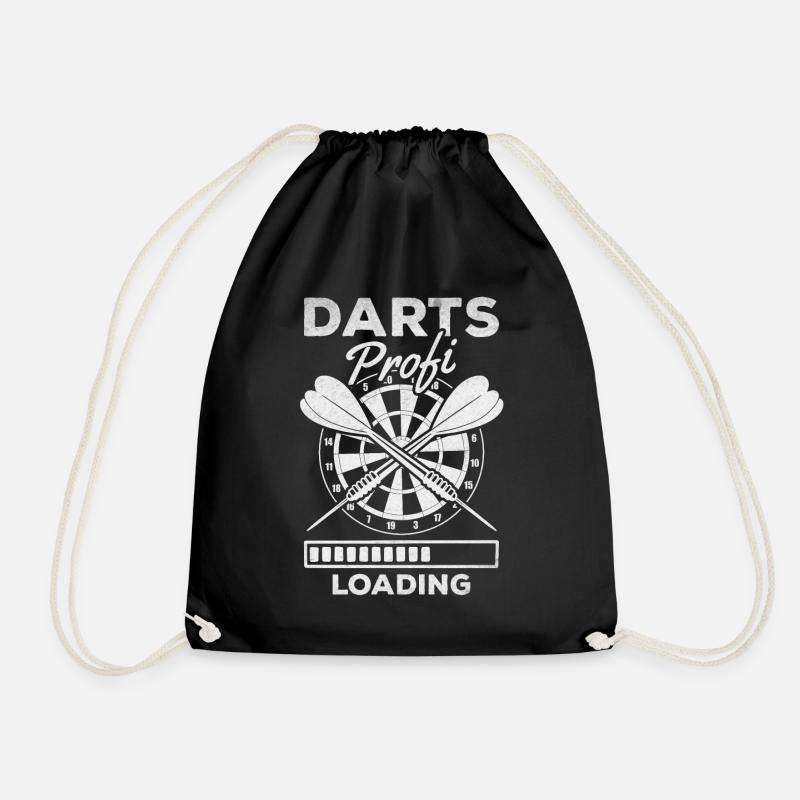Darts Profi Loading Dartspiel Dartspieler - Turnbeutel - Schwarz