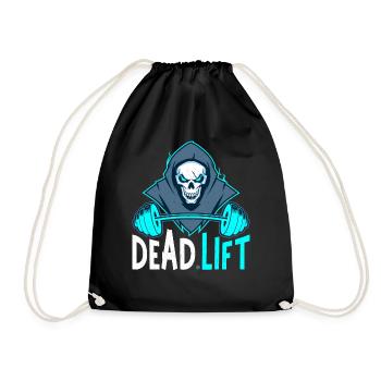 Dead Lift Sensenmann Bodybuilder Powerlifter - Turnbeutel - Schwarz - Vorne