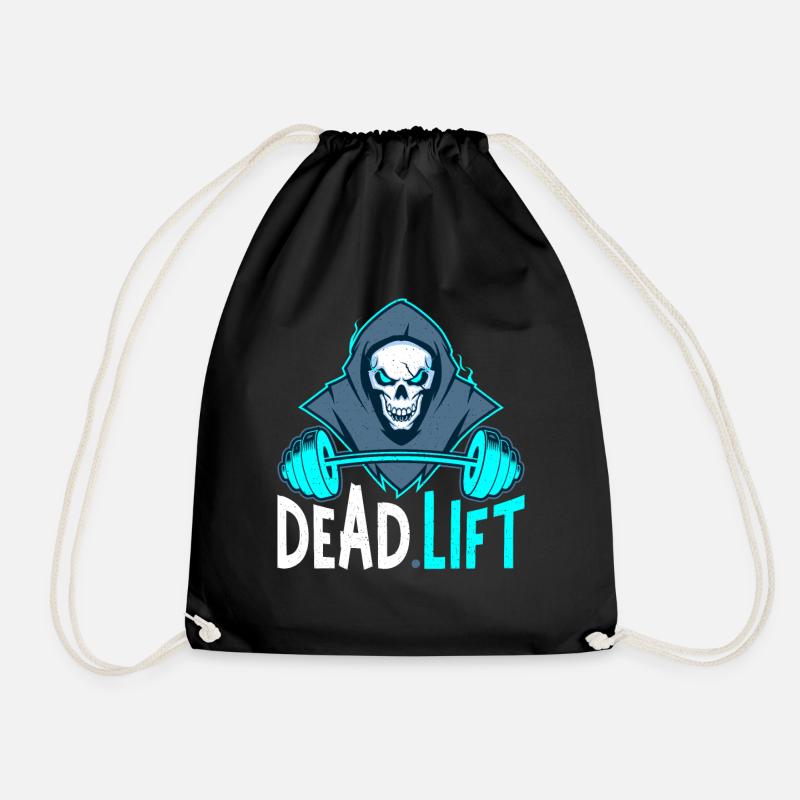Dead Lift Sensenmann Bodybuilder Powerlifter - Turnbeutel - Schwarz