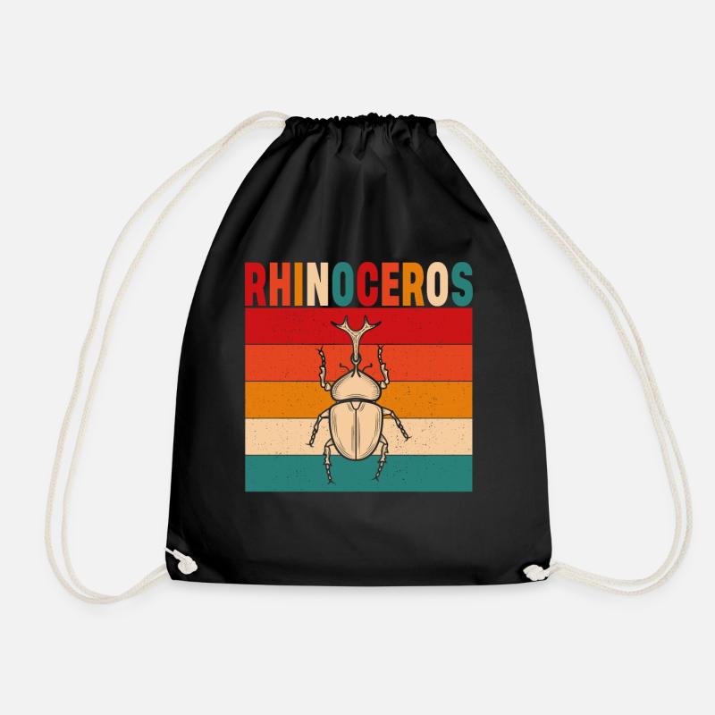 Hercules Rhinoceros Beetle Entomologist Present Id - Turnbeutel - Schwarz