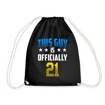 Ce gars est officiellement 21 fête d’anniversaire - Sac de sport léger - noir - Devant