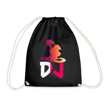 DISC JOCKEY - Drawstring Bag - black - Front