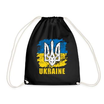 Ukraine - Turnbeutel - Schwarz - Vorne