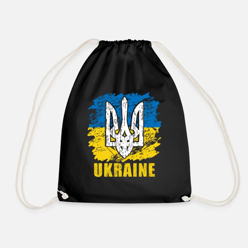 Ukraine - Turnbeutel - Schwarz