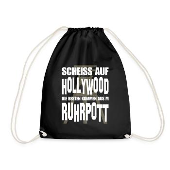 Ruhrpott Ruhrgebiet Spruch Sprüche Slang Dialekt - Turnbeutel - Schwarz - Vorne