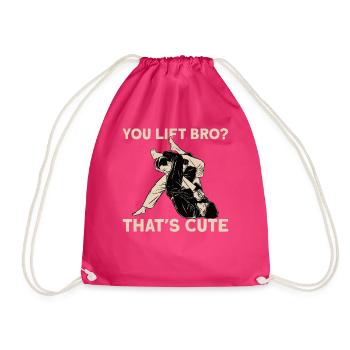 Jiu Jitsu Vous soulevez Bro? C’est - Sac de sport léger - fuchsia - Devant