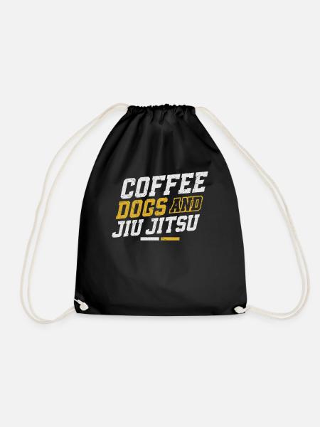 Jiu Jitsu Coffee Dog Coffee Dogs - Turnbeutel - Schwarz