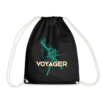 Voyager Space Probe - Drawstring Bag - black - Front