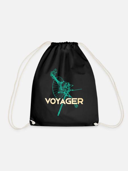 Voyager Weltraumsonde - Turnbeutel - Schwarz