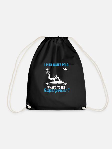 Water Polo Water Polo Player Water Polo Gift - Drawstring Bag - black