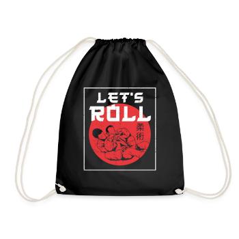 Jiu Jitsu Rétro Vintage Let’S Roll - Sac de sport léger - noir - Devant