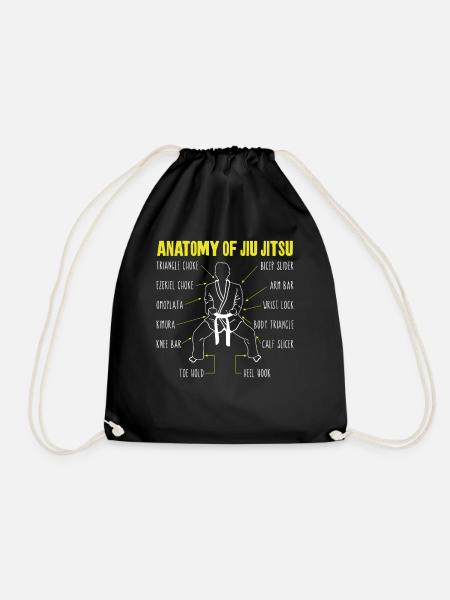 Jiu Jitsu Anatomy Anatomy Of Jiu - Turnbeutel - Schwarz