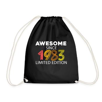 Fantastic since 1983 - born in 1983 - Drawstring Bag - black - Front