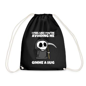 J’ai l’impression que vous m’évitez - Grim Reaper dit - Sac de sport léger - noir - Devant