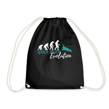 Space Shuttle Evolution - Drawstring Bag - black - Front