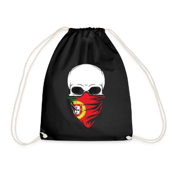 Dia De Los Muertos - Portugal Skull - Turnbeutel - Schwarz - Vorne