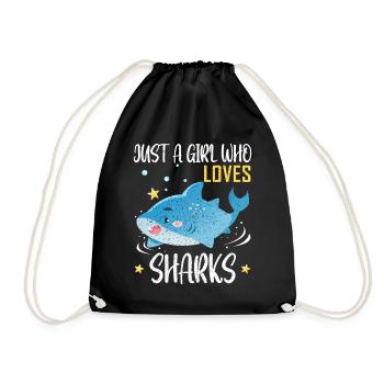 Shark - Turnbeutel - Schwarz - Vorne