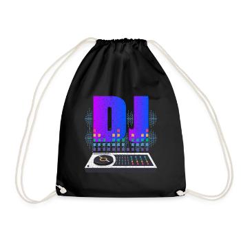 DISC JOCKEY - Drawstring Bag - black - Front