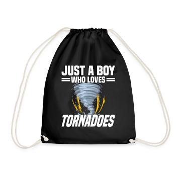 Tornado Hunter Tornado Tornado Chaser Hurricane - Drawstring Bag - black - Front