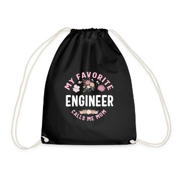 Mon ingénieur préféré m’appelle maman - Sac de sport léger - noir - Devant