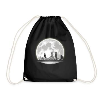 Ligne d’horizon de Barcelone - Sac de sport léger - noir - Devant