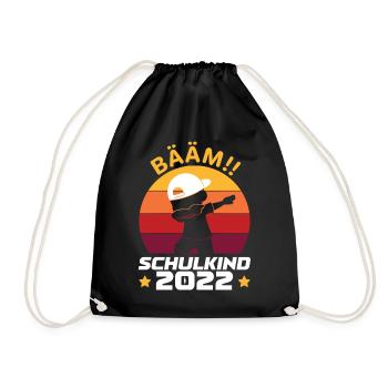 Schulanfang Jungen Schulkind 2022 - Turnbeutel - Schwarz - Vorne