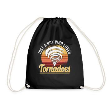 Tornado Hunter Tornado Tornado Chaser Hurricane - Drawstring Bag - black - Front