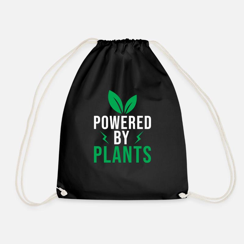 Powered by Plants - Turnbeutel - Schwarz