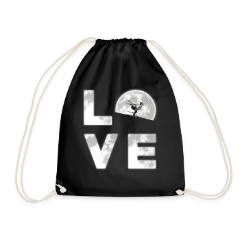 Ski - Drawstring Bag - black - Front