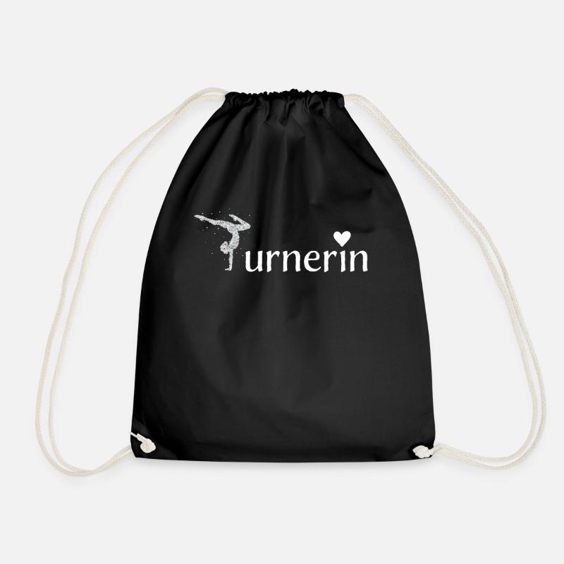 Turnerin Bodenturnen Gymnastik Akrobatik - Turnbeutel - Schwarz