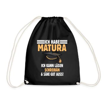 Maturanten Matura - Turnbeutel - Schwarz - Vorne