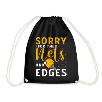 Ping Pong Table Tennis - Drawstring Bag - black - Front