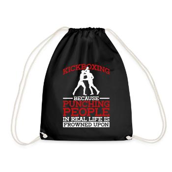Kickboxen Kickboxer Kickboxing - Sac de sport léger - noir - Devant