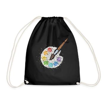 Artists Drawing Painter Painter Painting - Drawstring Bag - black - Front