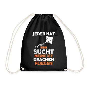 Drachenfliegen - Turnbeutel - Schwarz - Vorne