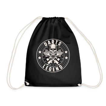 Darts Darts Darts Darts Players - Drawstring Bag - black - Front
