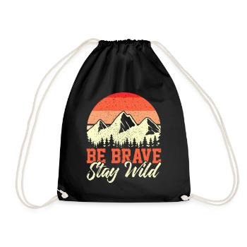Outdoor - Drawstring Bag - black - Front