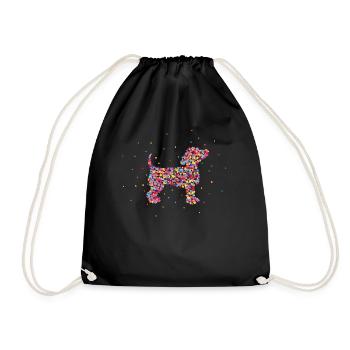 Chien Dressage de chien Chiens Amour de chien - Sac de sport léger - noir - Devant