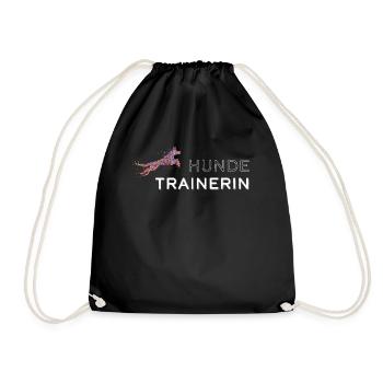 Dog Trainer Agility Dog Sports Dogs - Drawstring Bag - black - Front